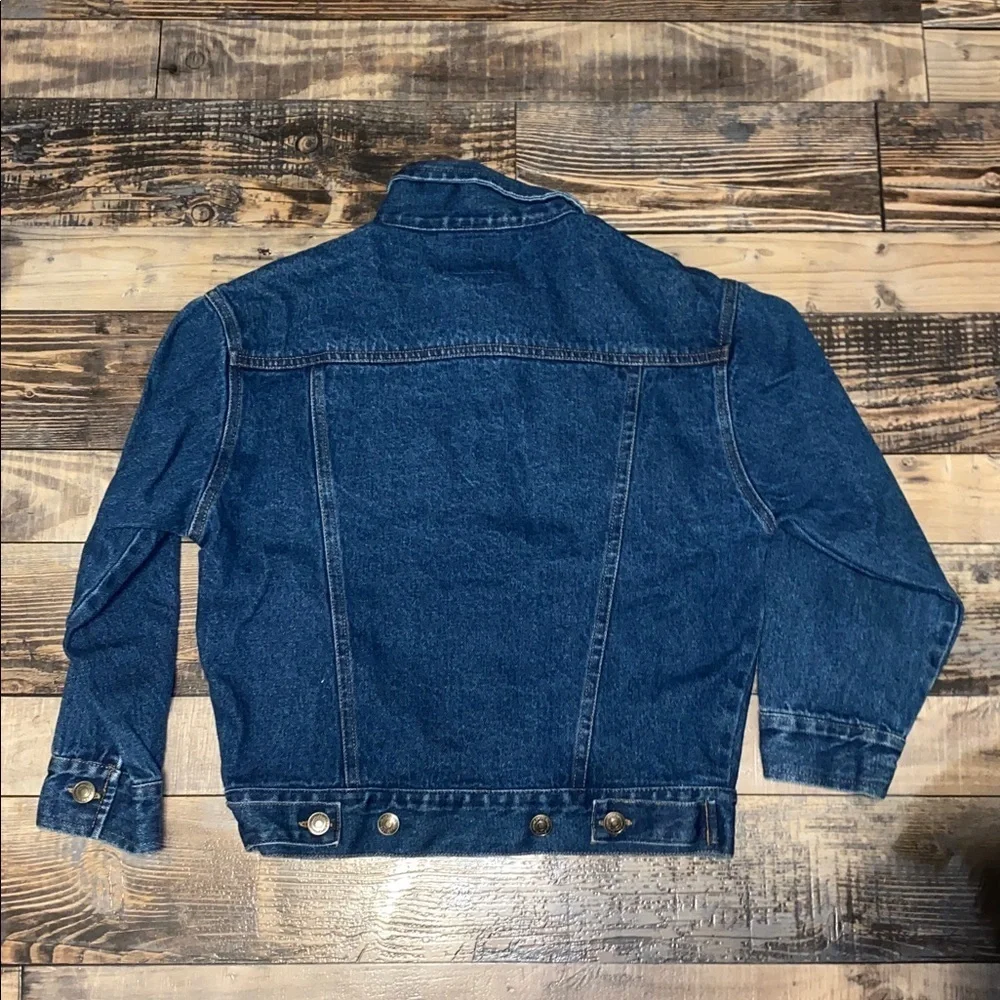 Vintage Open Trails Unisex trucker denim jacket size 6/7
